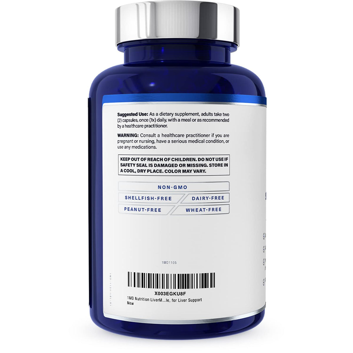 1MD LiverMD Liver Support Supplement | Siliphos Silybin for High Bioavailability | 60 Capsules (2-Pack) - Calm Era