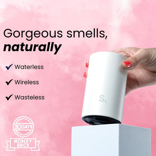 Halo Home Waterless Scented Oil Diffuser – Portable Aromatherapy Diffuser