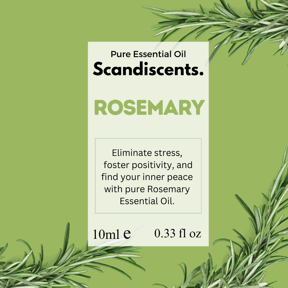 Scandiscents Rosemary Essential Oil – Pure & Natural Aromatherapy Oil