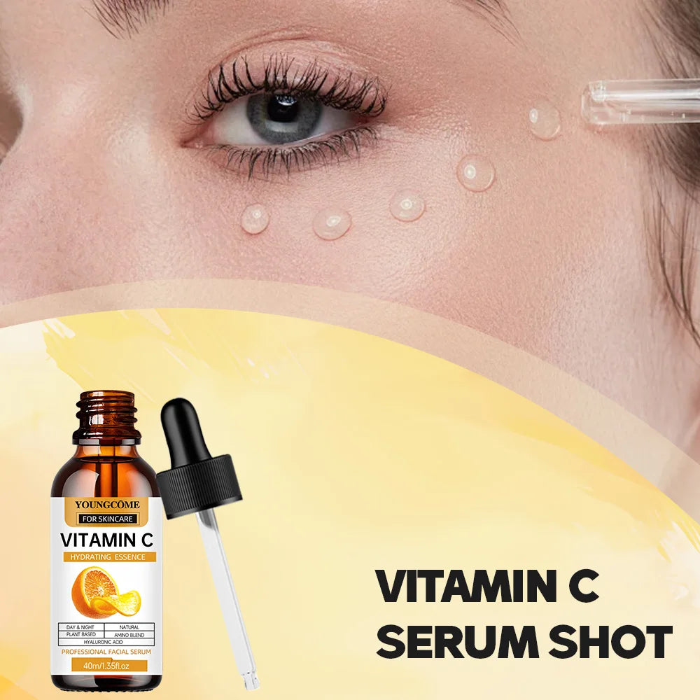 Suero hidratante con vitamina C - Esencia facial coreana para el cuidado de la piel
