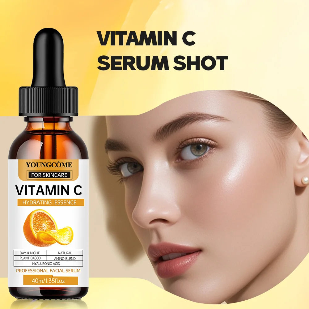 Suero hidratante con vitamina C - Esencia facial coreana para el cuidado de la piel
