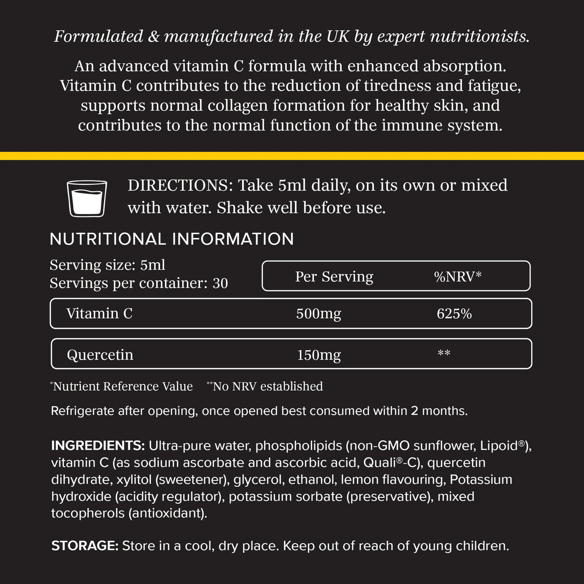 Meteron Labs Liposomal Vitamin C & Quercetin 150ml