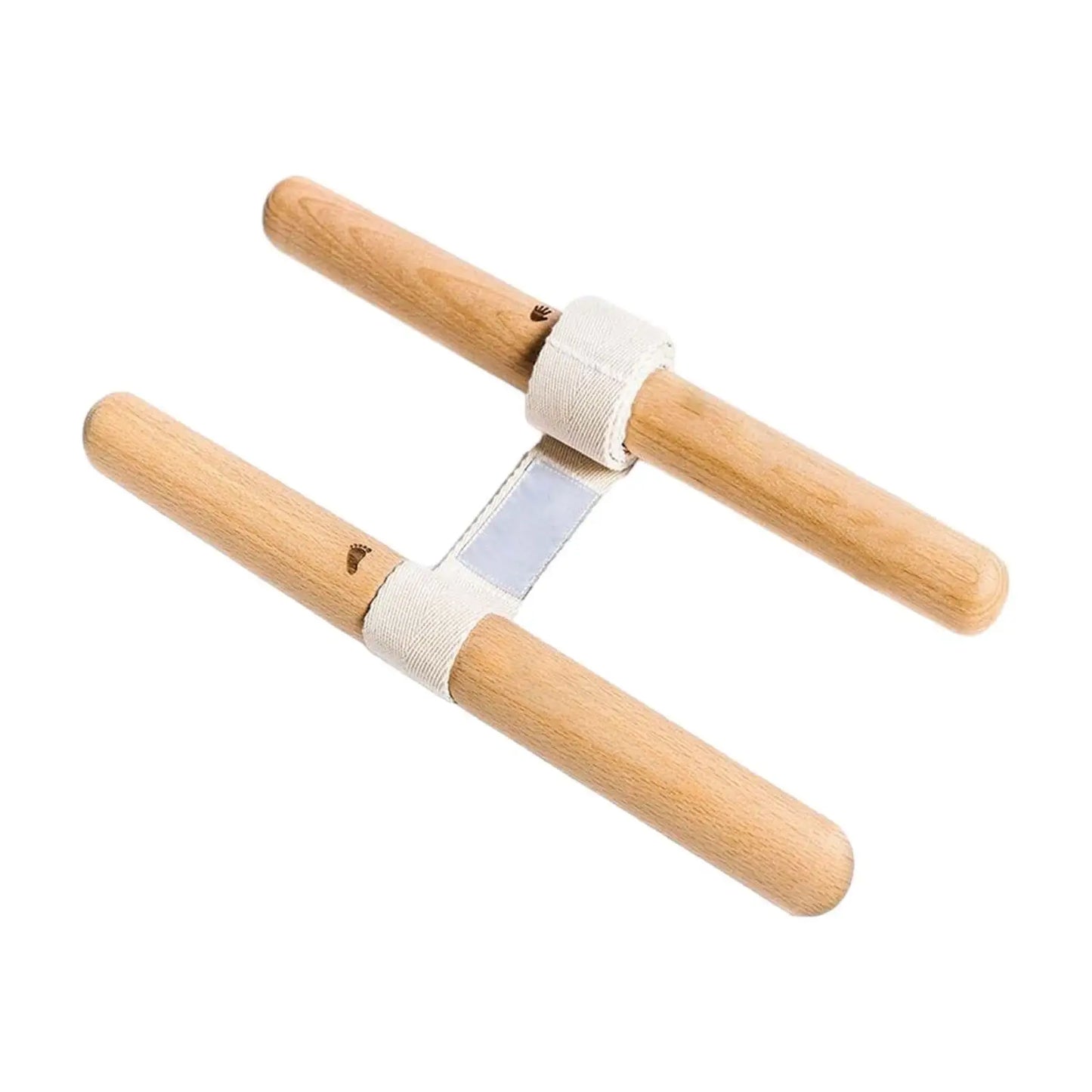Correa de estiramiento con mango de madera - Estiramiento de pies y pantorrillas para yoga
