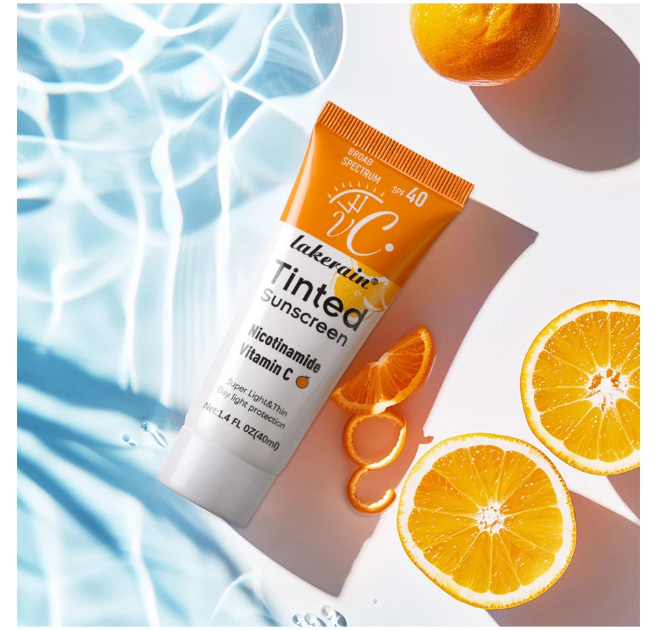 Protector solar hidratante con color FPS 40 con vitamina C - 40 ml