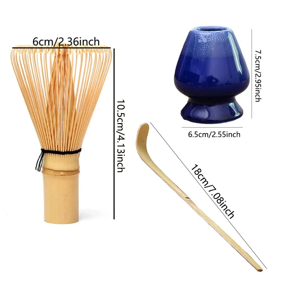 Juego de cepillo para remover té matcha