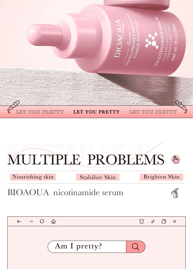 Sérum BIOAQUA con vitamina C, retinol y ácido hialurónico | Esencia facial premium