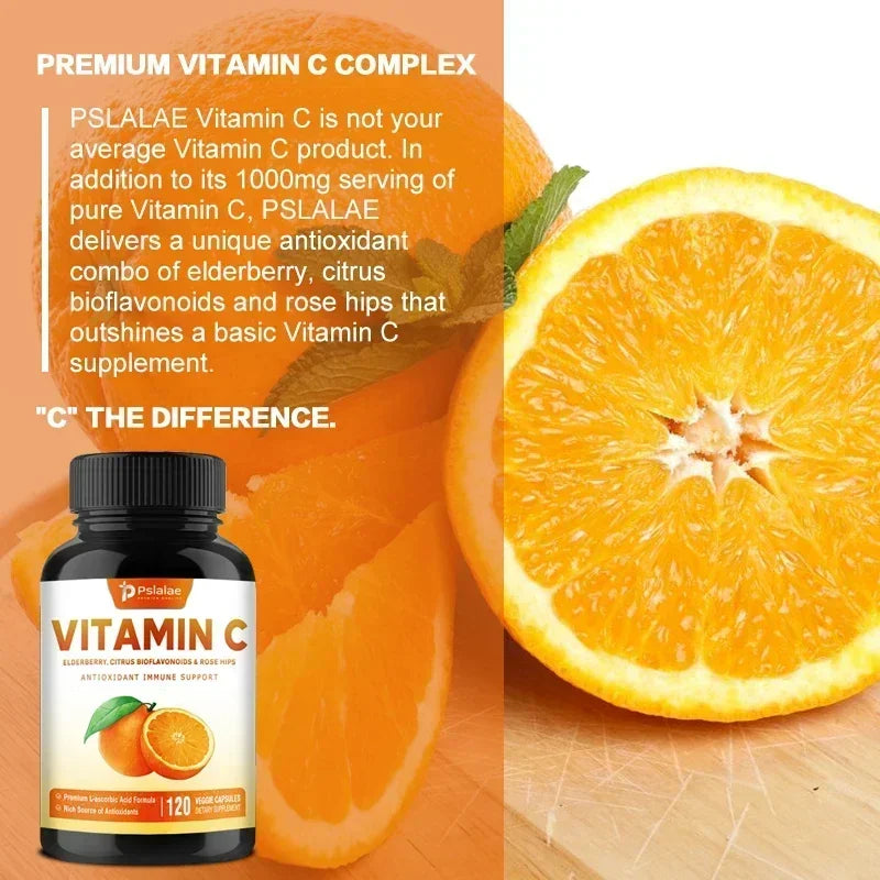 Suplemento de vitamina C con saúco