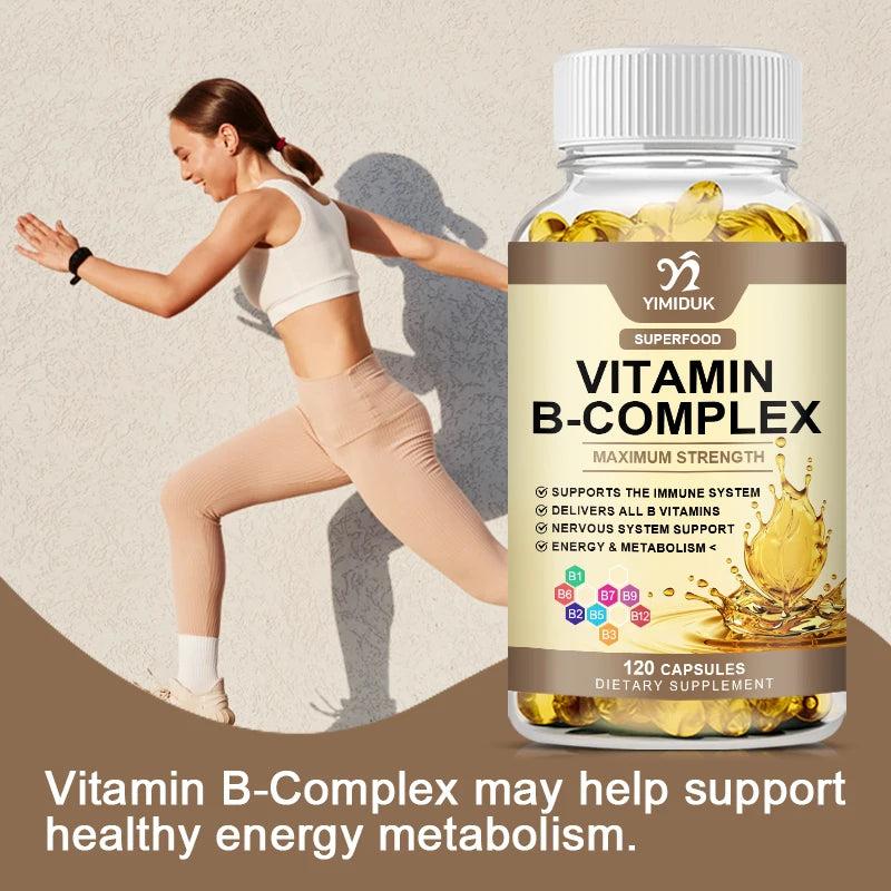 Vitamin B complex container - advanced formula capsules