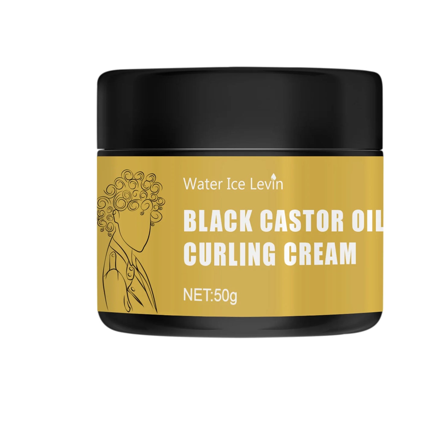 Aceite de ricino negro para cabello rizado - Cuidado capilar para hombres y mujeres