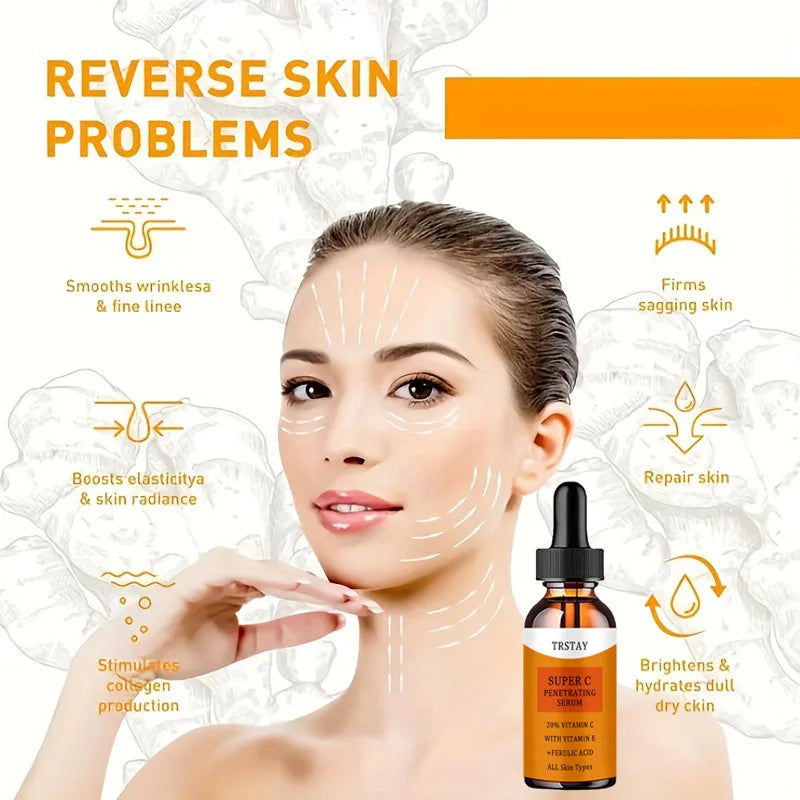 Sérum de vitamina C al 20 % con vitamina E (5 ml) - Producto para el cuidado de la piel