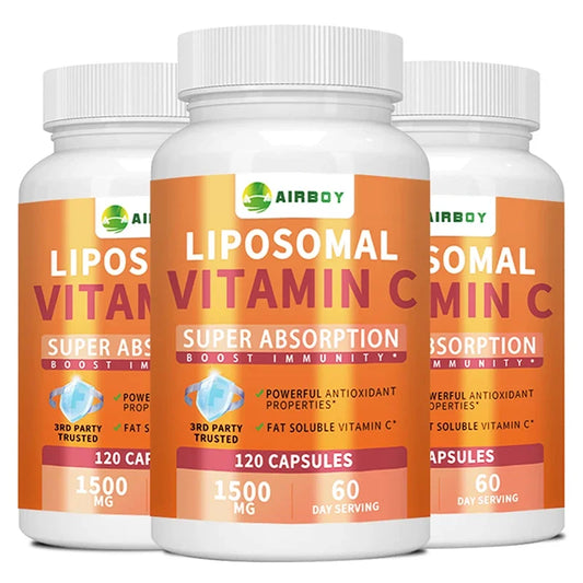 Liposomal vitamin C packaging - sunflower lecithin supplement
