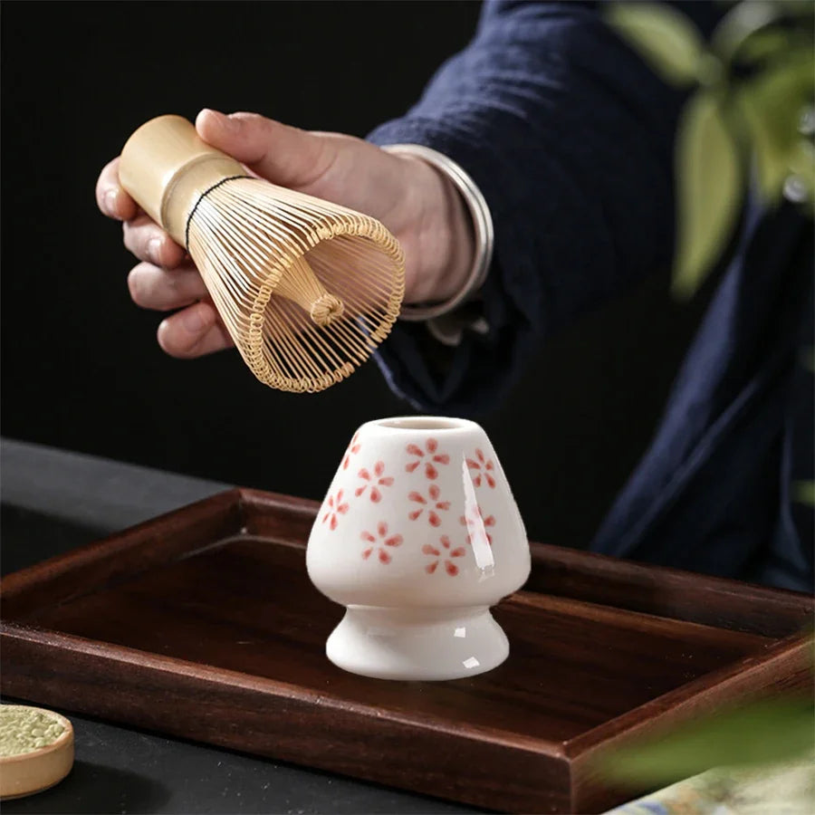 Juego de cepillo para remover té matcha