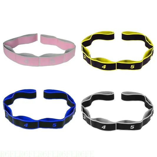 Yoga Stretch Assist Strap with 8 Numbered Loops - Exercise Band