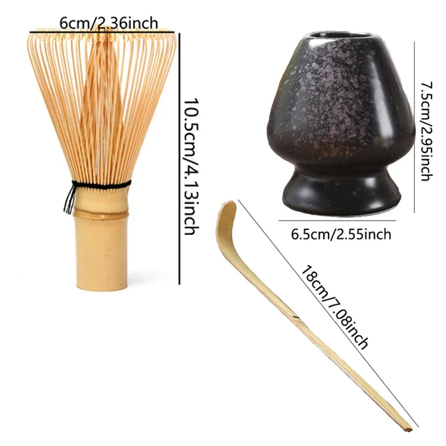 Juego de cepillo para remover té matcha