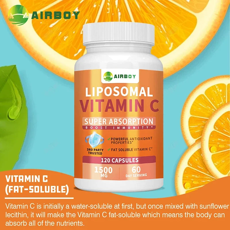 Cápsulas de vitamina C liposomal - 60 unidades