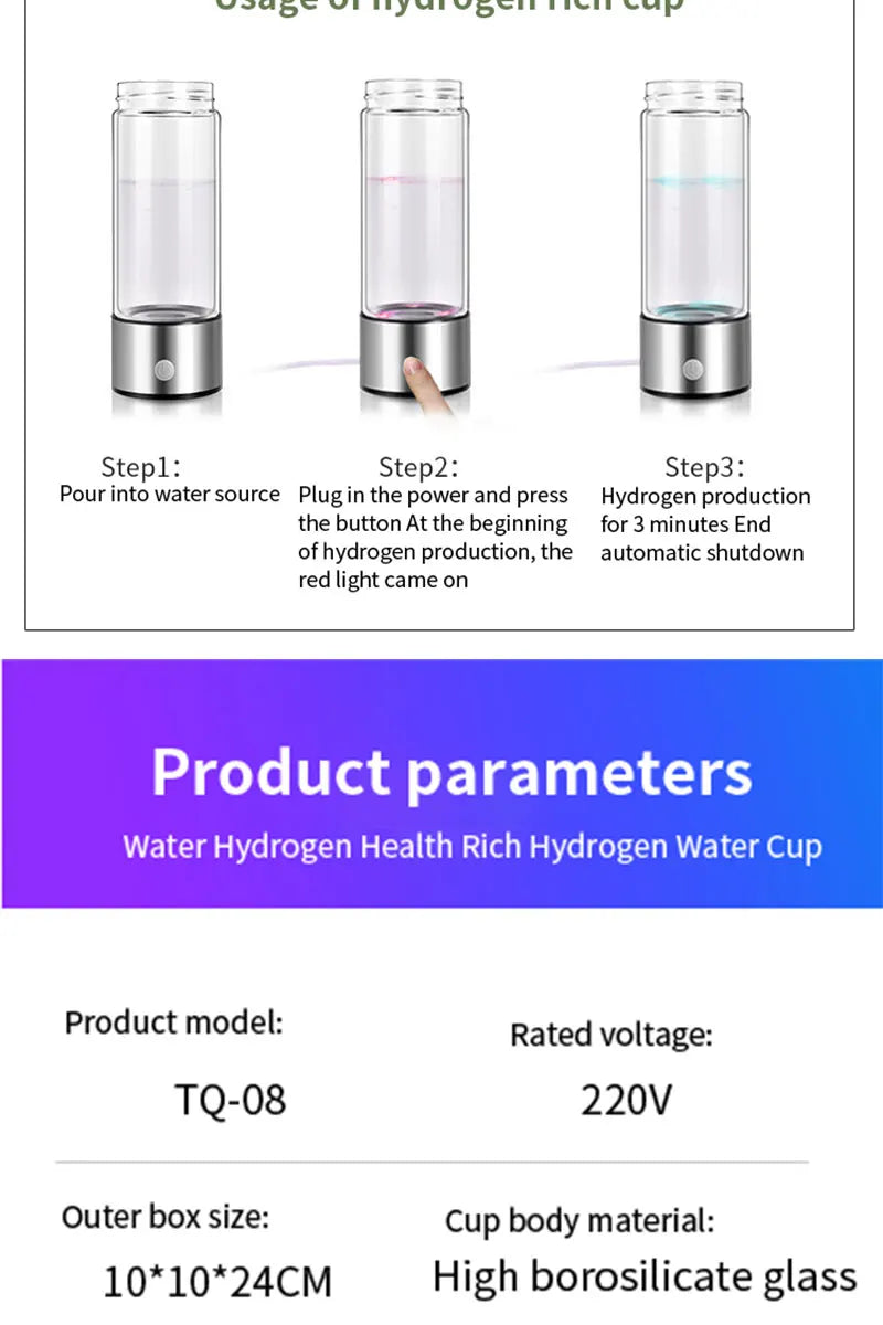 Generador eléctrico de agua con hidrógeno - Filtro de titanio