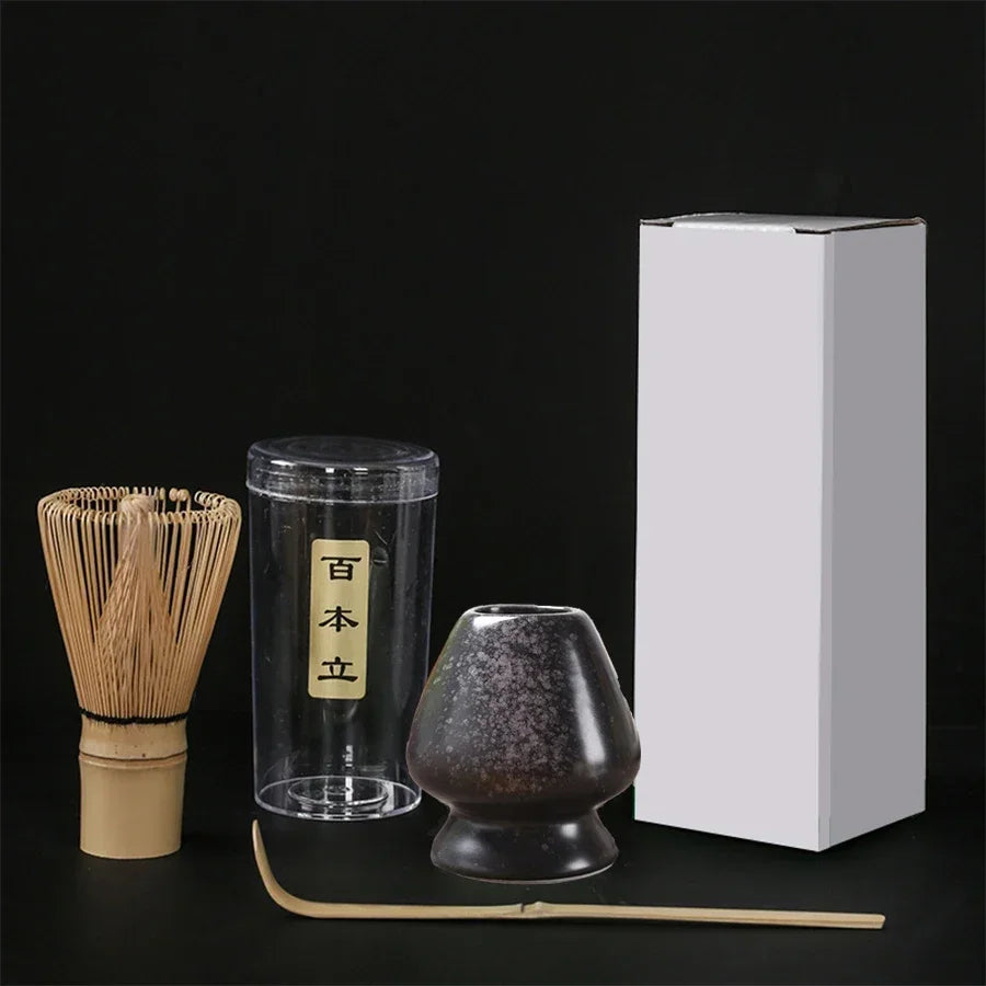 Juego de cepillo para remover té matcha