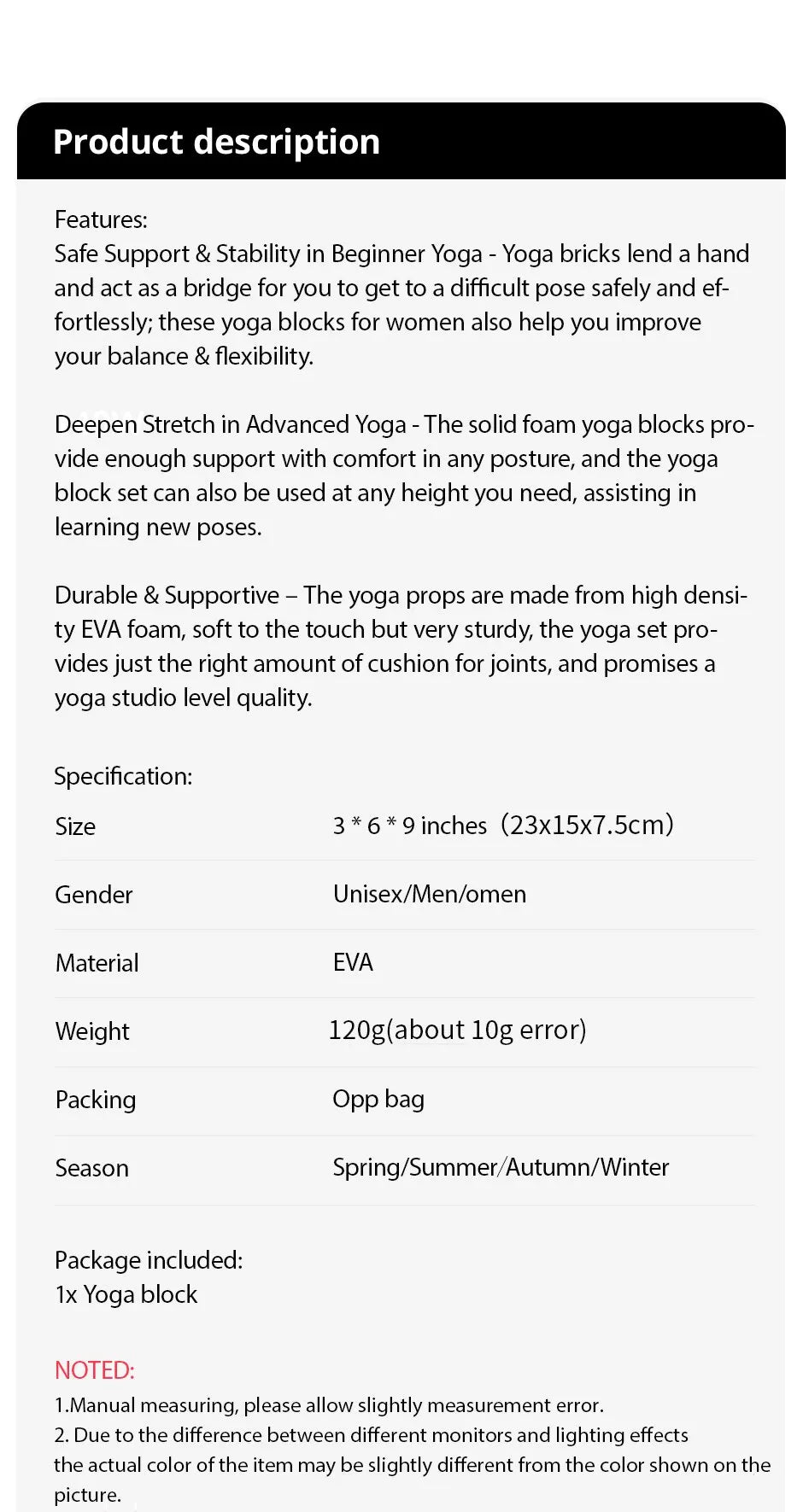 Bloques de yoga profesionales