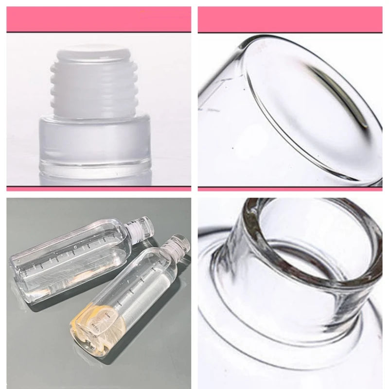 Botella de agua de vidrio con marcador de tiempo - Gran capacidad 300-1000 ml