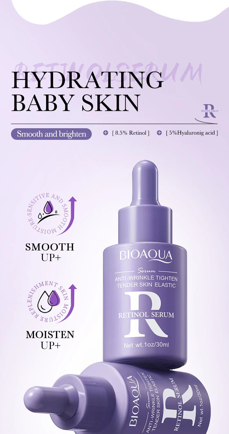 Sérum BIOAQUA con vitamina C, retinol y ácido hialurónico | Esencia facial premium
