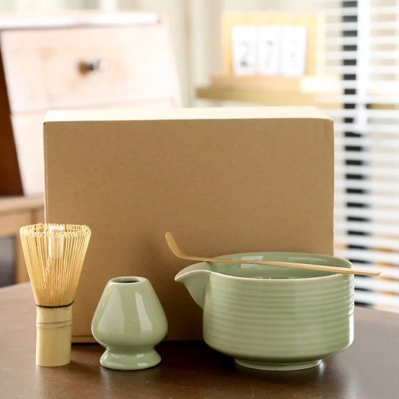 Juego de té matcha japonés: herramientas para la ceremonia del té