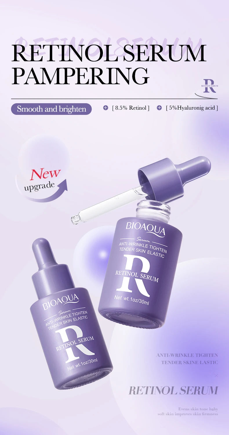 Sérum BIOAQUA con vitamina C, retinol y ácido hialurónico | Esencia facial premium