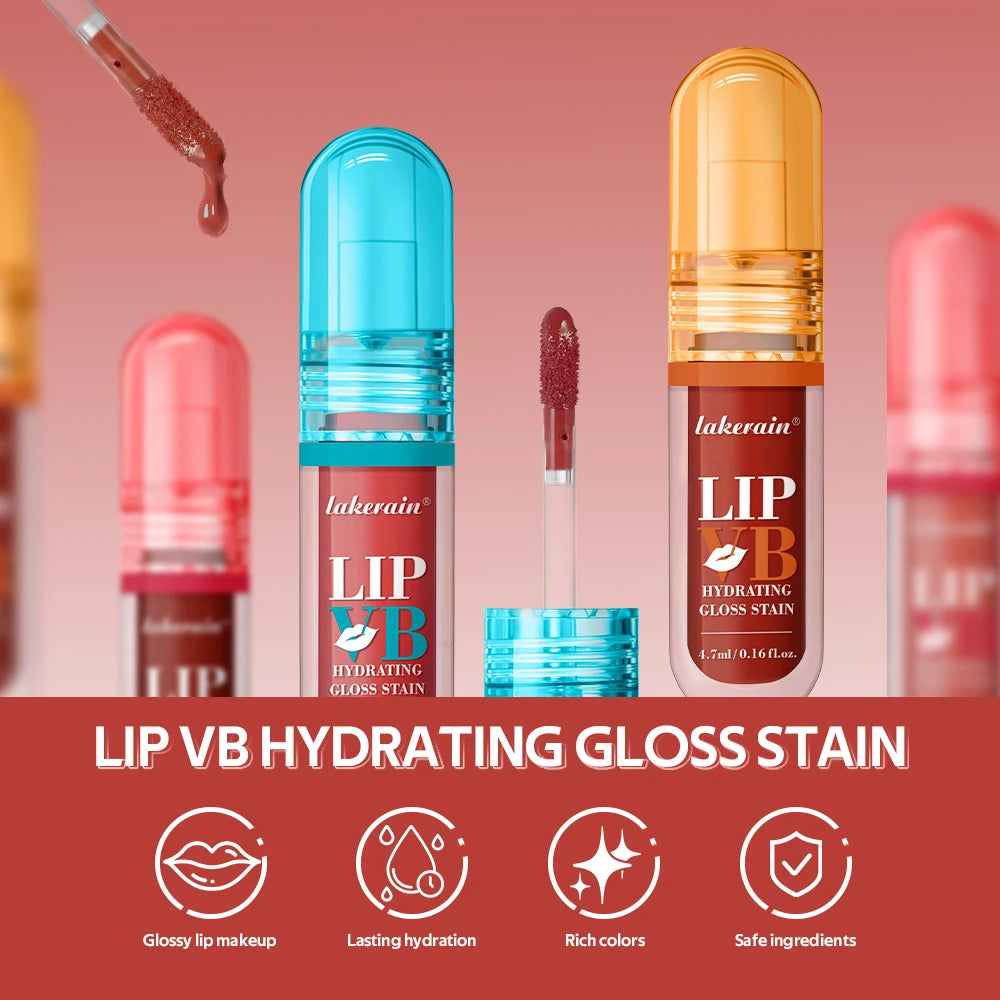 Brillo labial hidratante con vitamina B - Maquillaje Glossy Lip Glaze