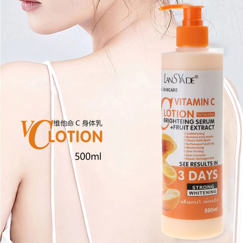 Loción corporal con vitamina C - Crema corporal hidratante 500 ml