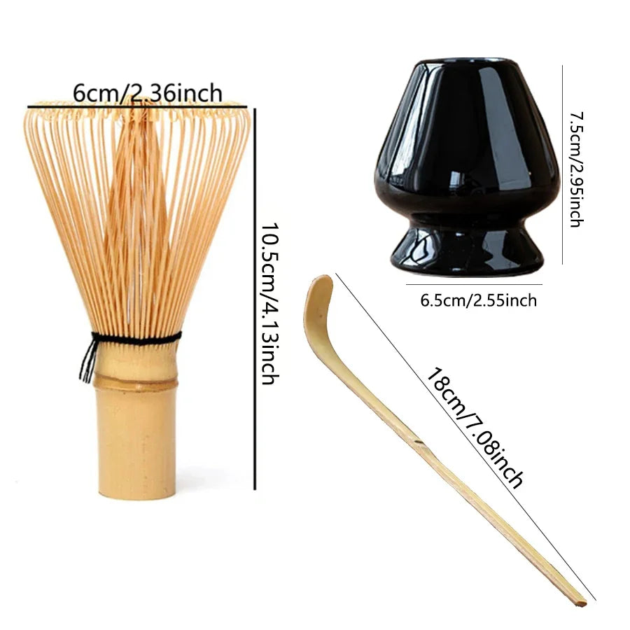 Juego de cepillo para remover té matcha
