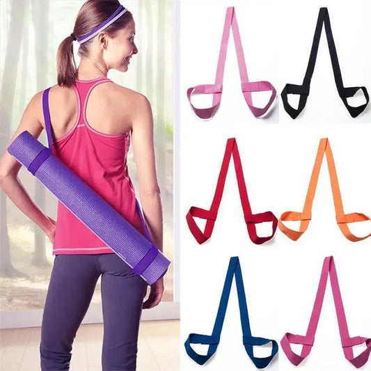 Adjustable Yoga Mat Carry Strap - Shoulder Sling for Exercise Mats