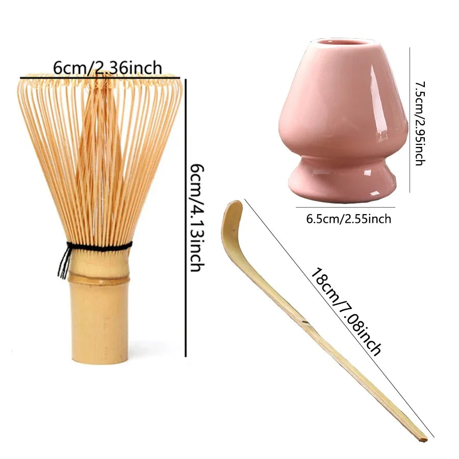 Juego de cepillo para remover té matcha