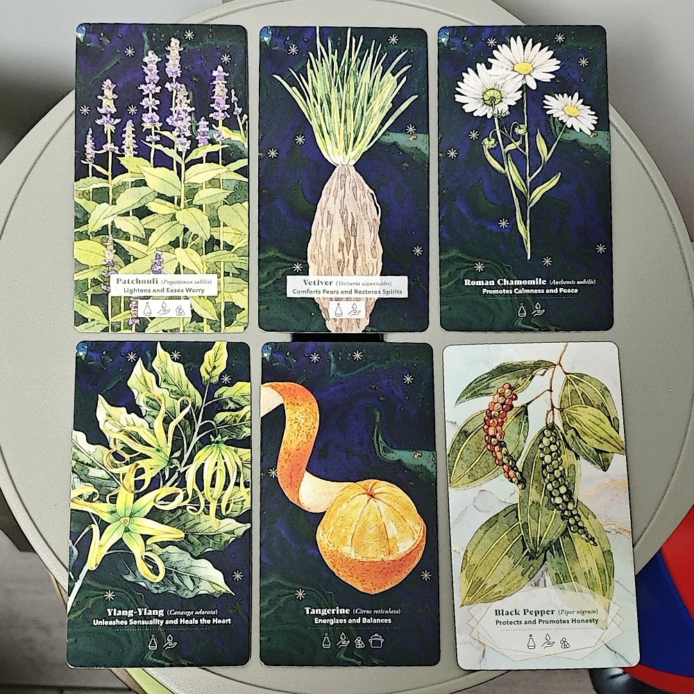 Baraja de aceites esenciales para la curación: 52 cartas para el cuerpo, la mente y el espíritu