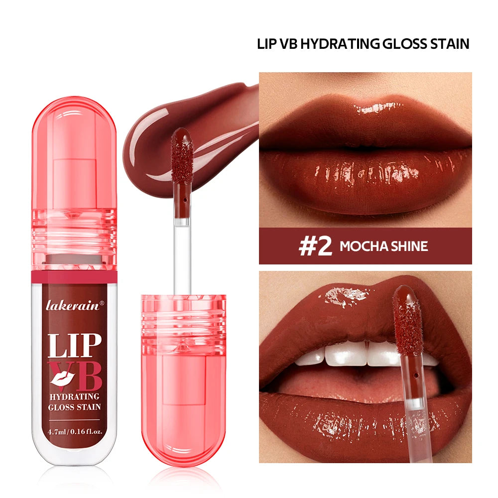 Brillo labial hidratante con vitamina B - Maquillaje Glossy Lip Glaze