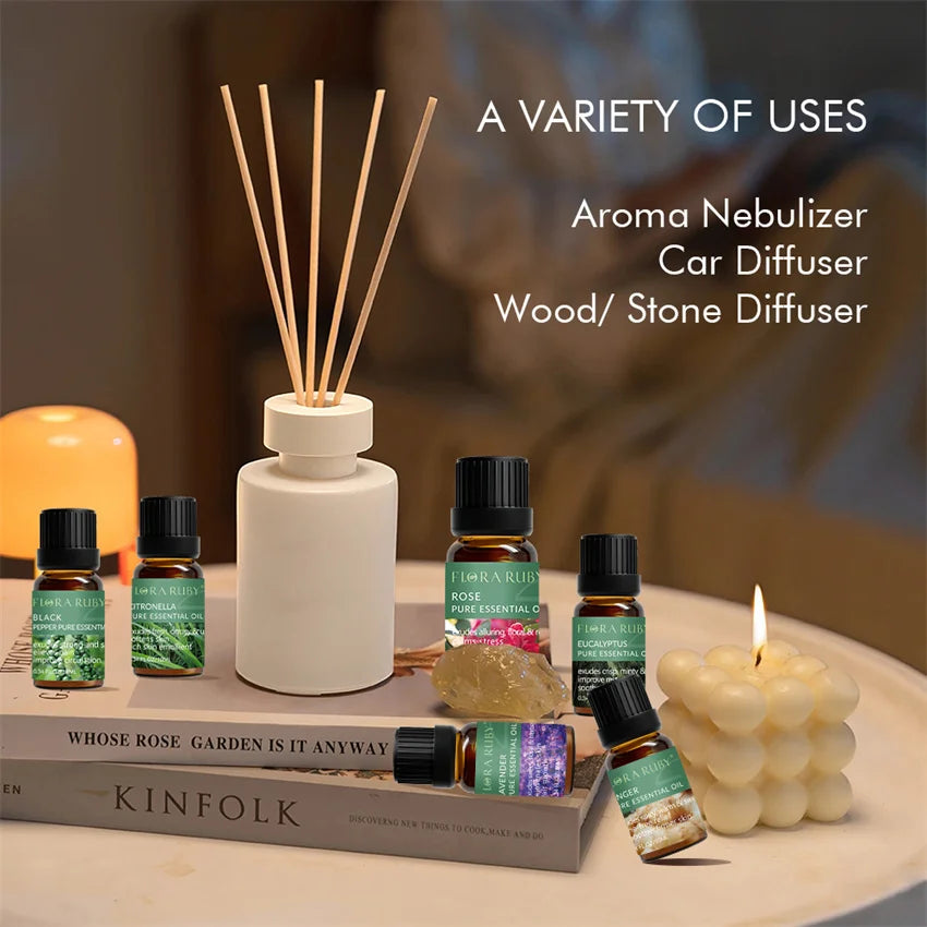 Aceites aromáticos para difusores - Colección de 10 ml
