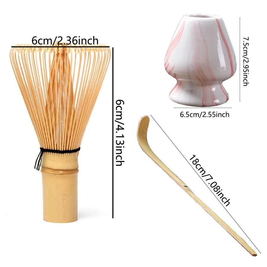 Juego de cepillo para remover té matcha