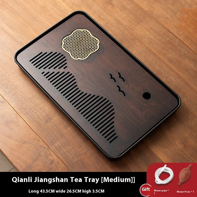 Bandeja de té Gianxi: plataforma de bambú premium para preparar té