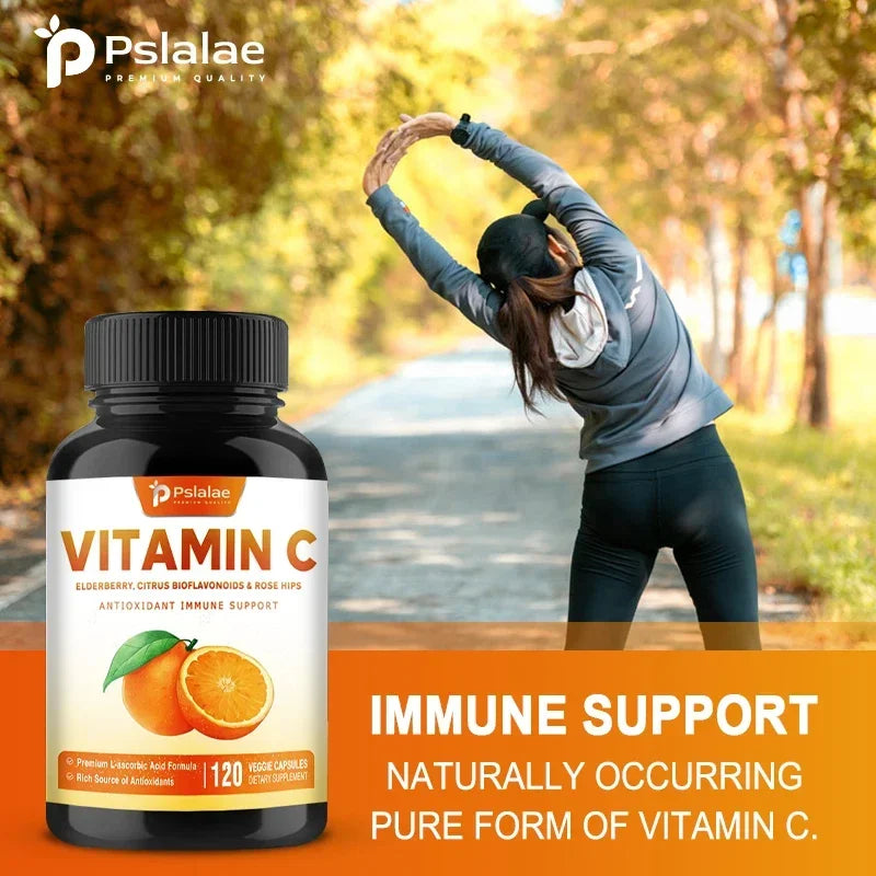 Suplemento de vitamina C con saúco