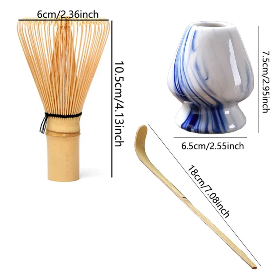 Juego de cepillo para remover té matcha