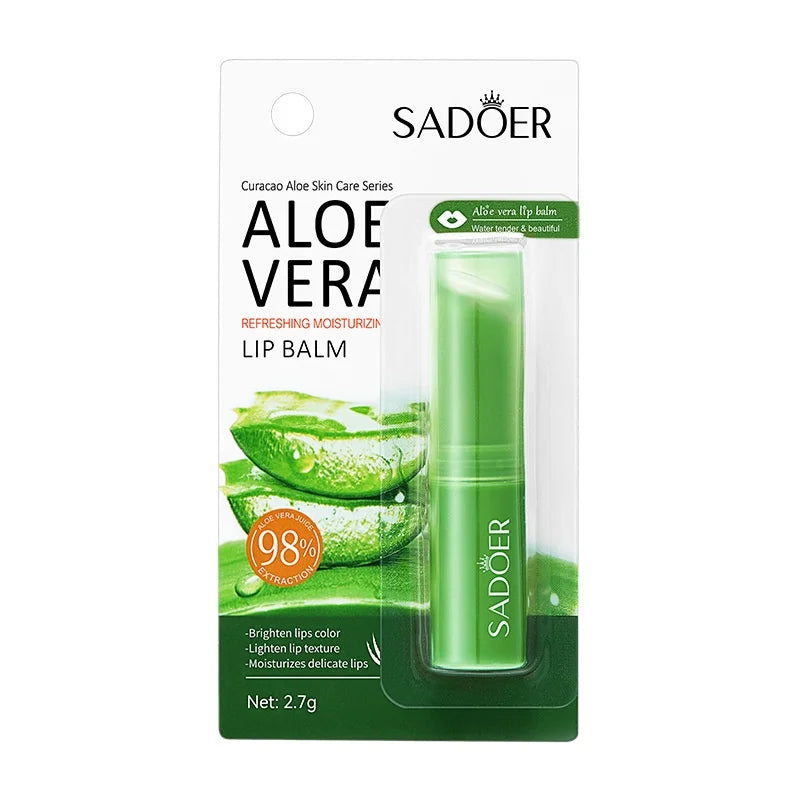 Bálsamo labial SADOER Aloe/Coco/Vitamina C 2,7 g - Cuidado labial hidratante