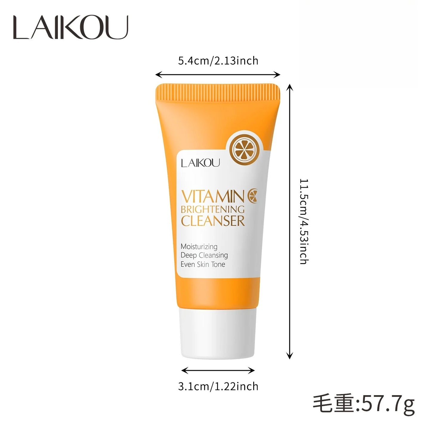 Limpiador facial con vitamina C (50 g) - Producto coreano para el cuidado de la piel