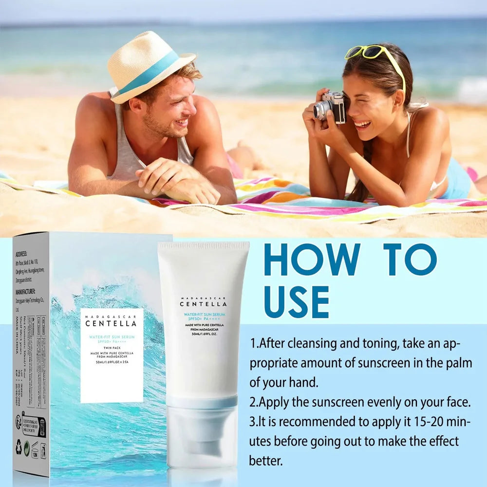Protector solar facial FPS 50+ con centella - 50 ml