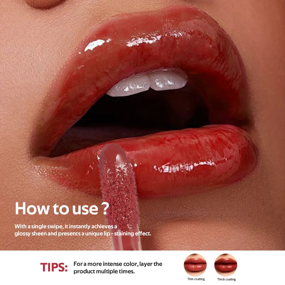 Brillo labial hidratante con vitamina B - Maquillaje Glossy Lip Glaze
