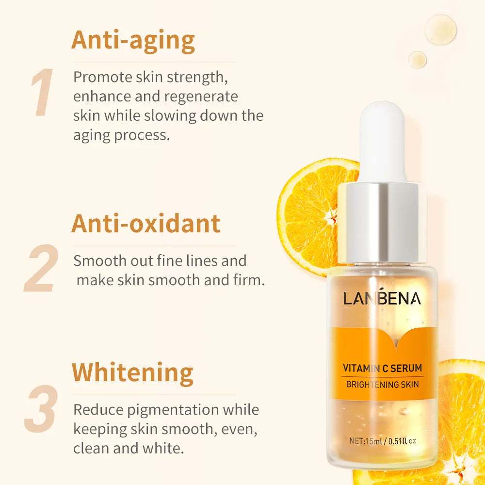 Esencia facial con vitamina C: suero iluminador para el cuidado diario de la piel