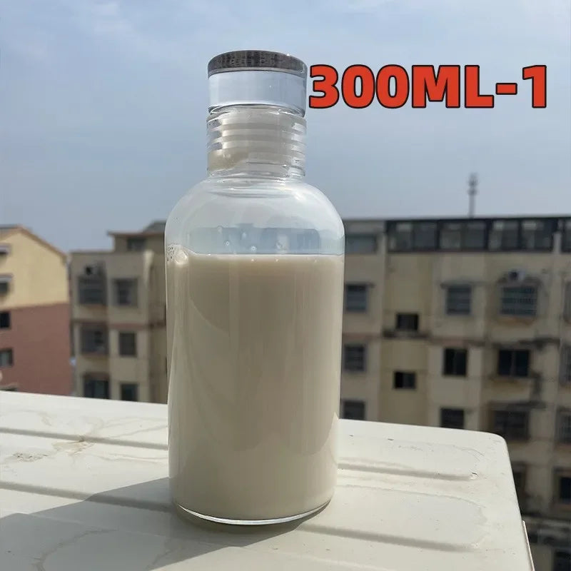 Botella de agua de vidrio con marcador de tiempo - Gran capacidad 300-1000 ml
