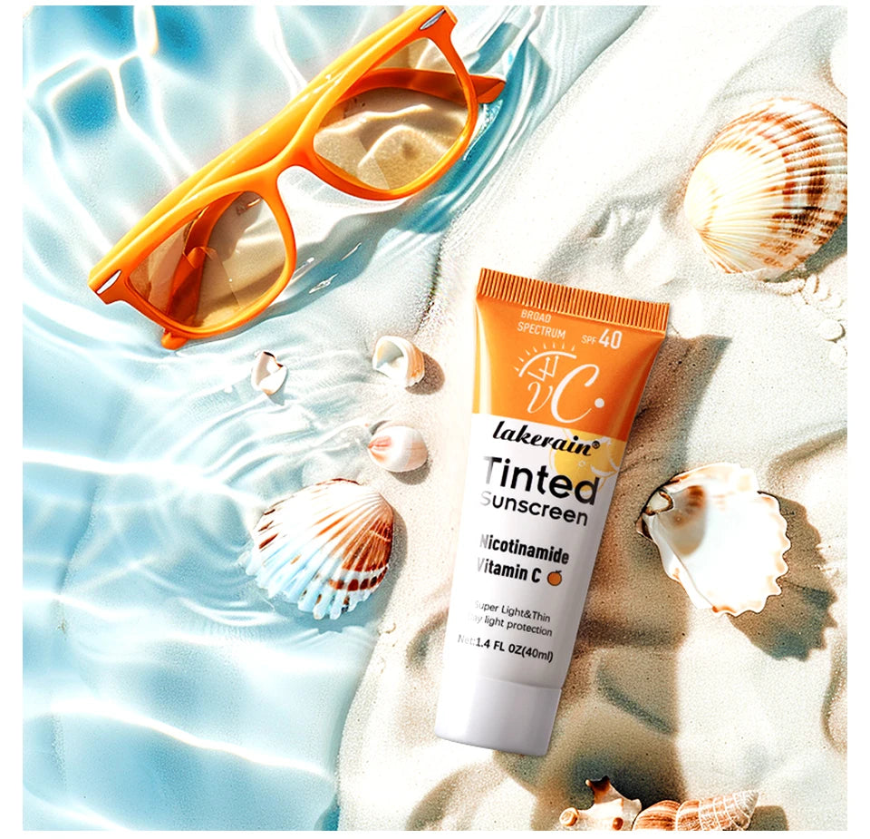 Protector solar hidratante con color FPS 40 con vitamina C - 40 ml