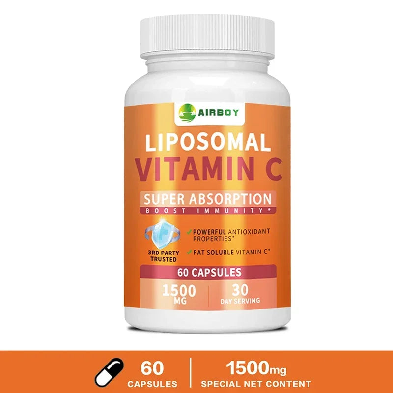 Cápsulas de vitamina C liposomal - 60 unidades