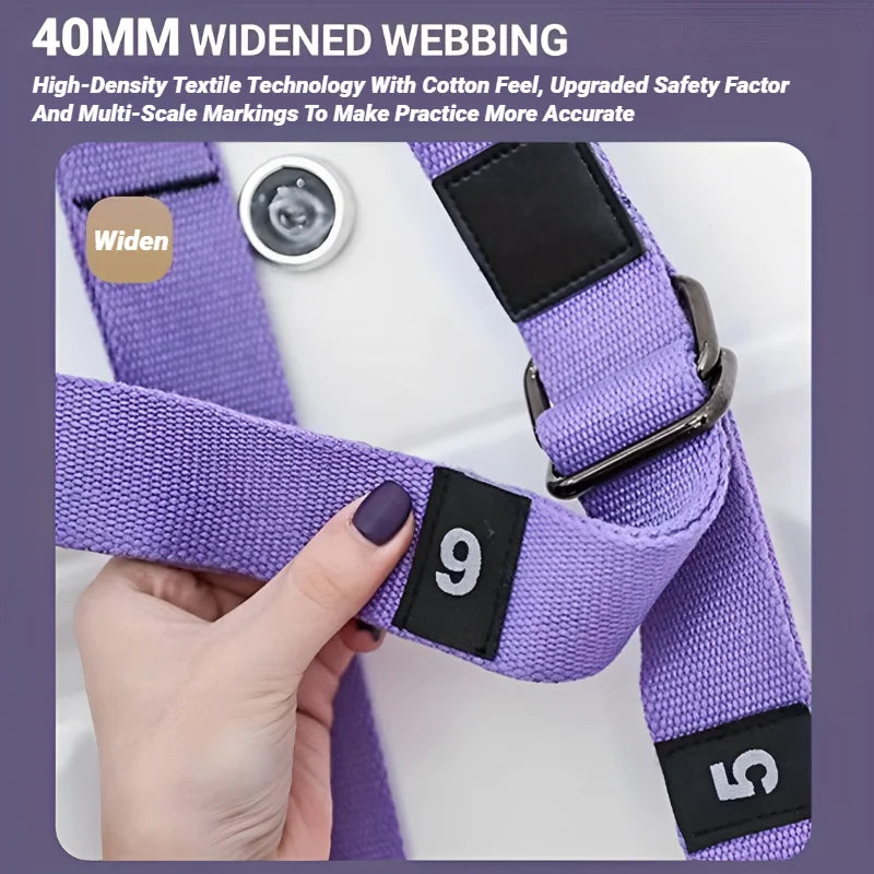 Correa de yoga con anclaje para puerta: entrenador de estiramiento aéreo para entrenamientos en casa