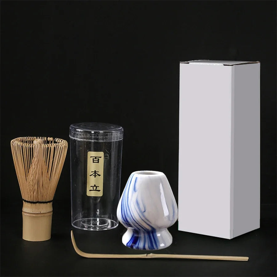 Juego de cepillo para remover té matcha