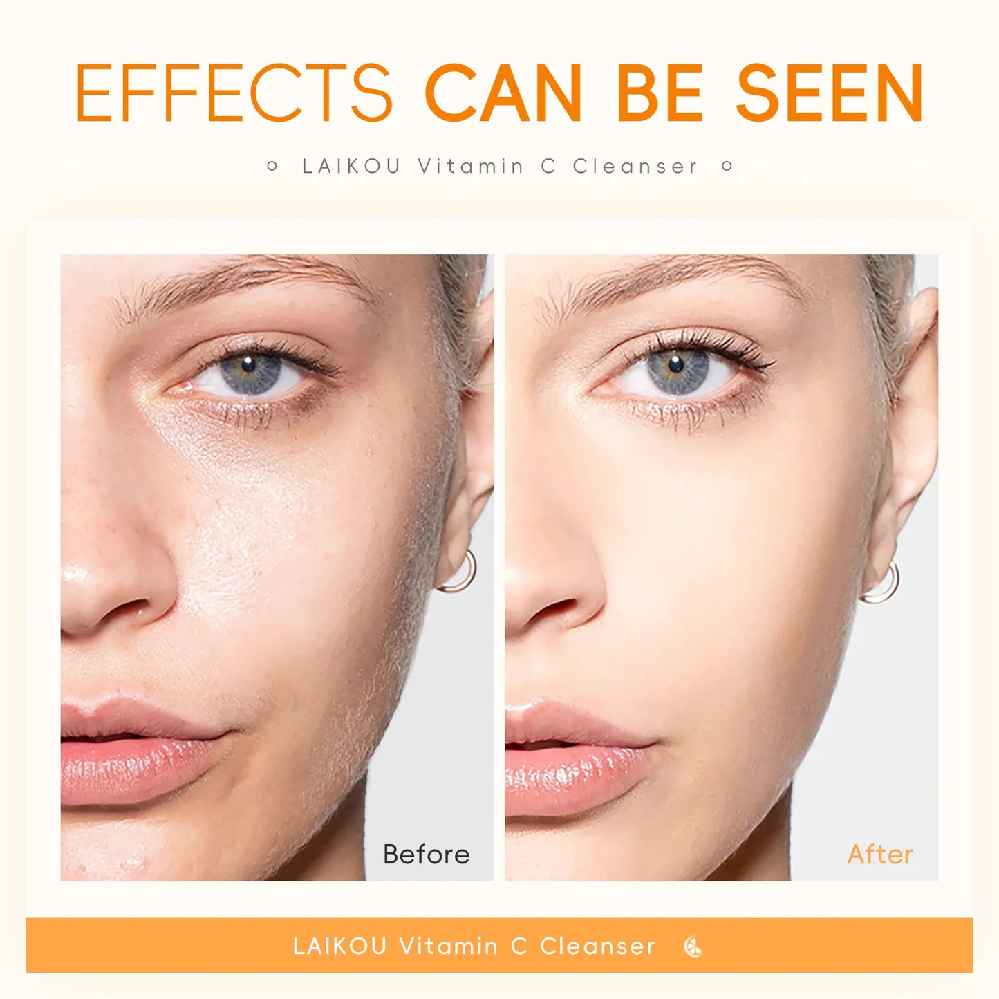 Limpiador facial con vitamina C (50 g) - Producto coreano para el cuidado de la piel