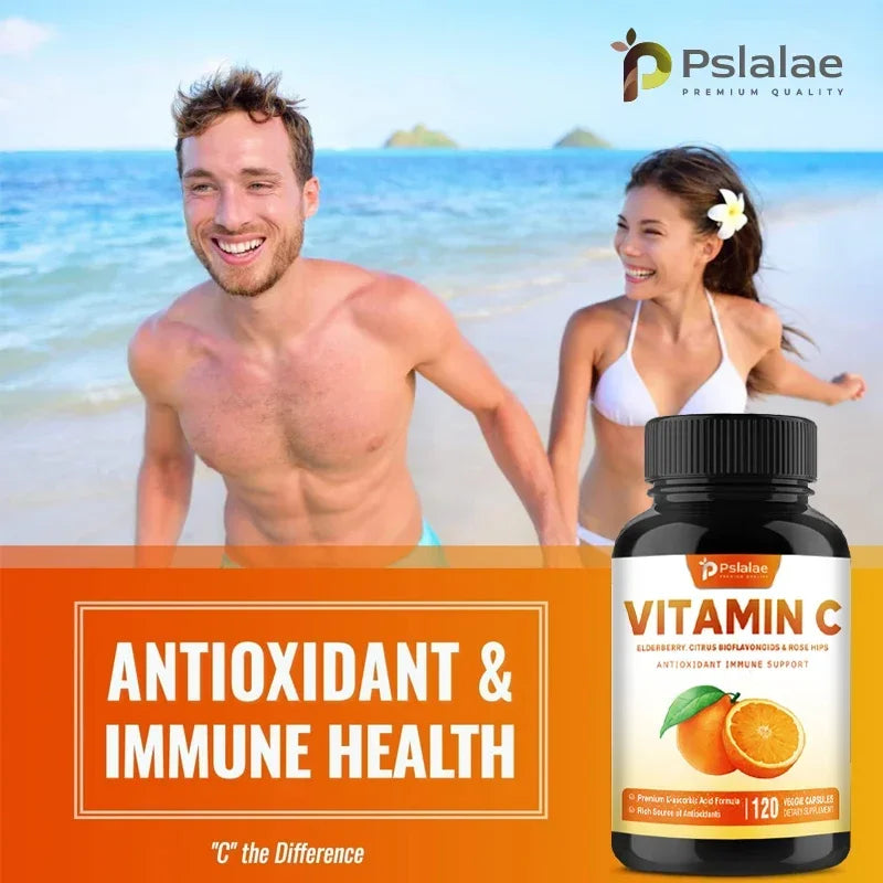 Suplemento de vitamina C con saúco